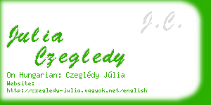 julia czegledy business card