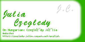 julia czegledy business card